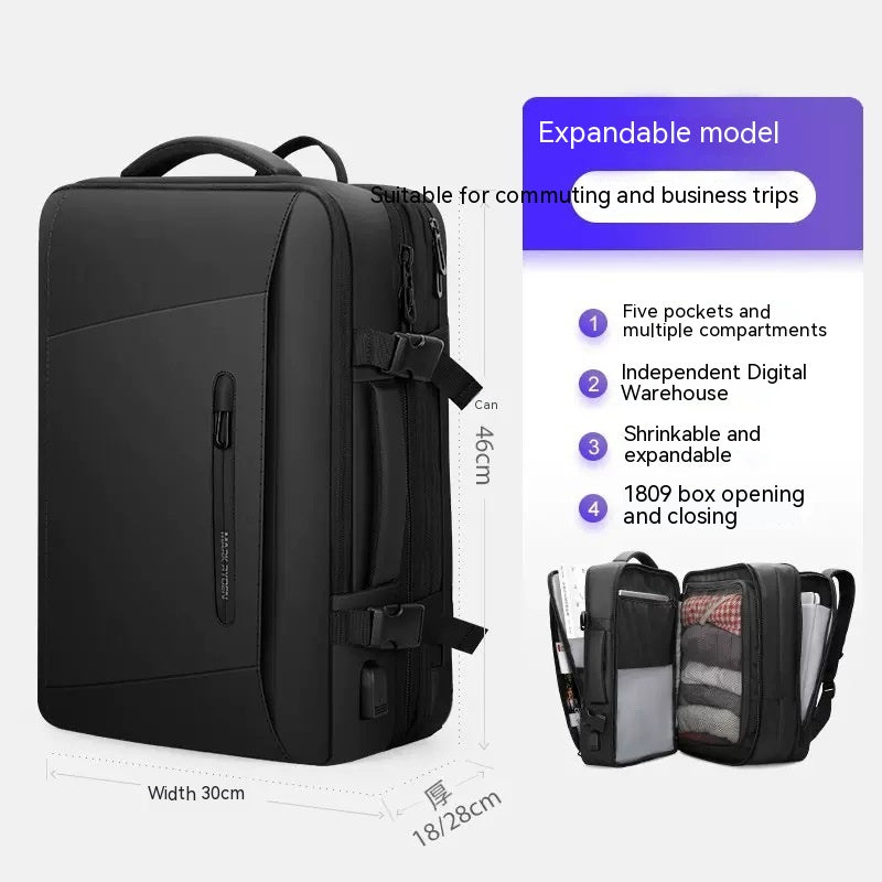 Men's Large Capacity Backpack for Business Trips