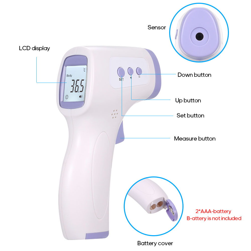 Thermomètre frontal infrarouge sans contact pour enfants